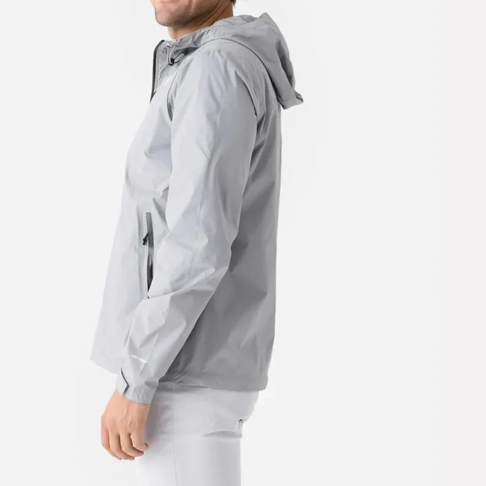 The North Face Alta Vista Waterproof Full Zip Packable Jacket,Meld Grey, Men's S